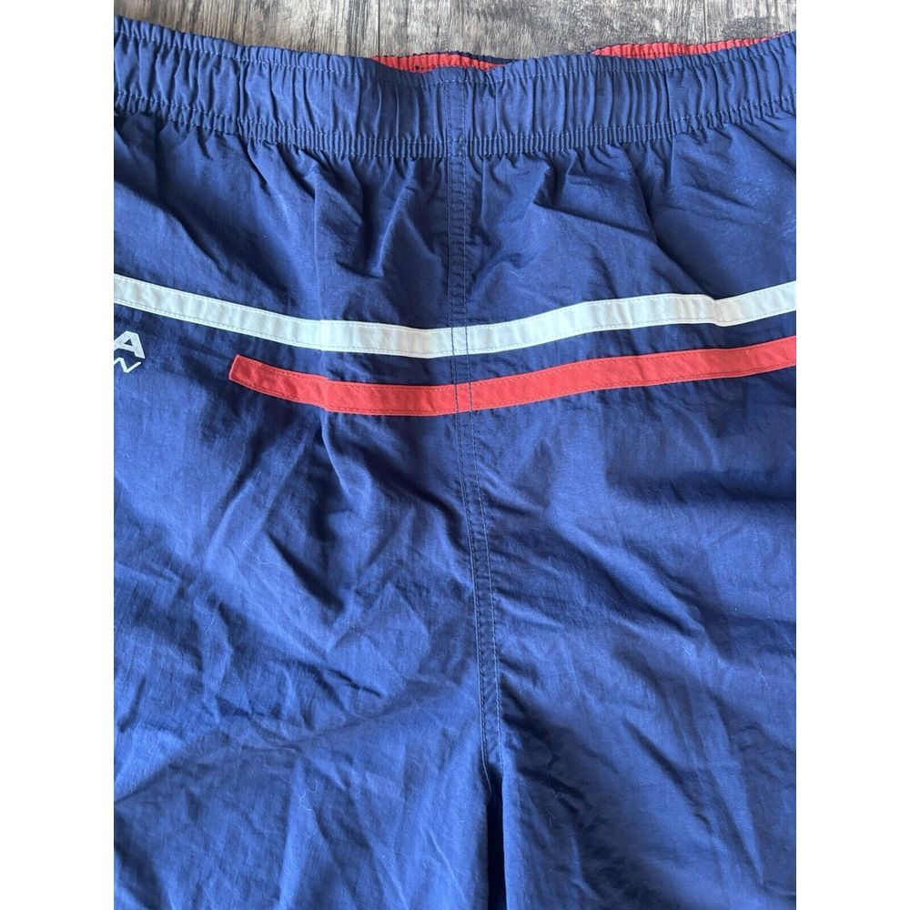 Men's L Large Nautica Competition Board Surf‎ Swim Shorts Blue / Orange Trunks - Picture 3 of 10